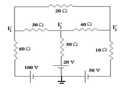 Answered Calculate The Nodal Voltages For The Bartleby