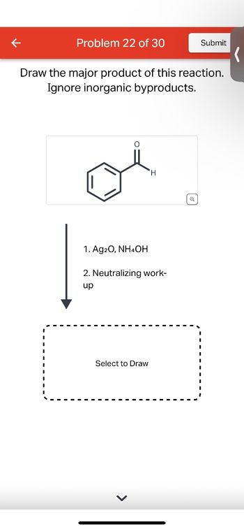 Answered Problem 22 Of 30 Submit Draw The Major Product Of This