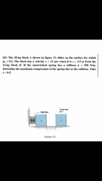 Answered Q The Kg Block A Shown In Figure Bartleby