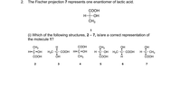 Answered The Fischer Projection Represents One Enantiomer Of