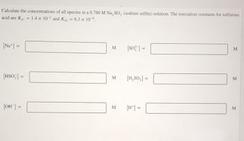 Answered Calculate The Concentrations Of All Bartleby