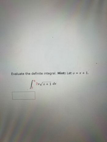 Answered Evaluate The Definite Integral Hint Bartleby