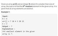 Answered Given An Array Arr And An Integer K Bartleby