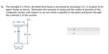 Answered The Strength If A W14 X 38 Rolled Steel Bartleby