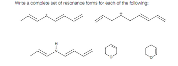 Answered Write A Complete Set Of Resonance Forms Bartleby