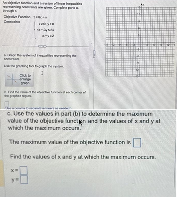 Answered An Objective Function And A System Of Bartleby