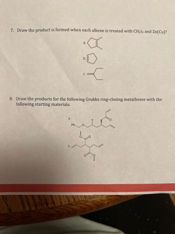 Answered 7 Draw The Product Is Formed When Each Alkene Is Treated