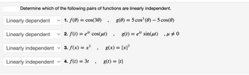 Answered Determine Which Of The Following Pairs Bartleby