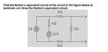 Answered Find The Norton S Equivalent Circuit Of Bartleby