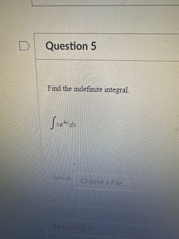 Answered Question Find The Indefinite Bartleby