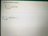 Answered Find The Indefinite Integral Js Bartleby