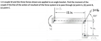 Answered 1 A Couple M And The Three Forces Shown Bartleby