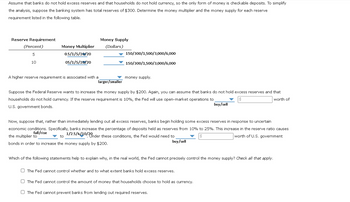 Answered Assume That Banks Do Not Hold Excess Bartleby