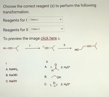 Answered Transformation Reagents For Select Bartleby