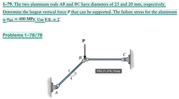 Answered 79 The Two Aluminum Rods AB And BC Bartleby