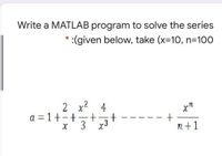 Answered Write A MATLAB Program To Solve The Bartleby