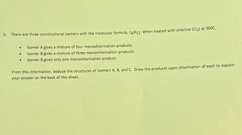 Answered 5 There Are Three Constitutional Isomers With The Molecular