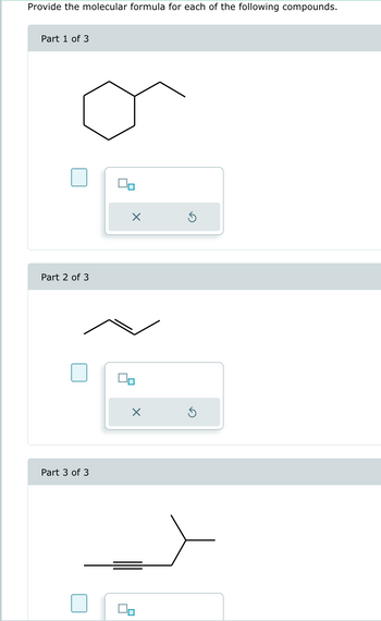 Answered Provide The Molecular Formula For Each Bartleby