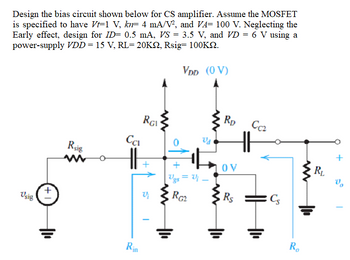 Answered Design The Bias Circuit Shown Below For Bartleby