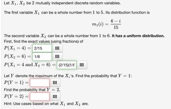 Answered Let X₁ X2 be 2 mutually independent bartleby