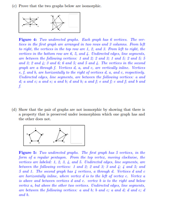 Answered C Prove That The Two Graphs Below Are Bartleby