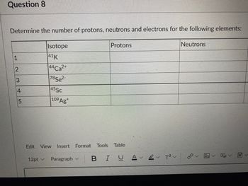 Answered Determine The Number Of Protons Bartleby