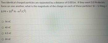 Answered Two Identical Charged Particles Are Bartleby