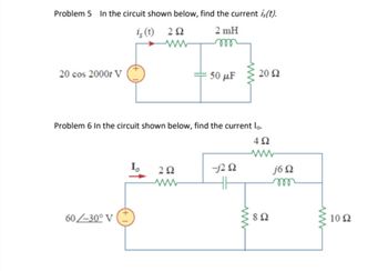 Answered Problem In The Circuit Shown Below Bartleby