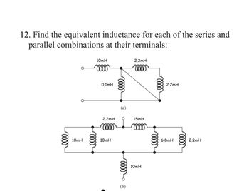 Answered 12 Find The Equivalent Inductance For Bartleby