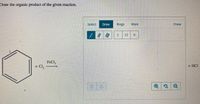 Answered Draw The Organic Product Of The Given Reaction Select Draw
