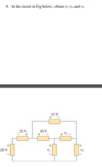 Answered In The Circuit In Fig Below Obtain Bartleby