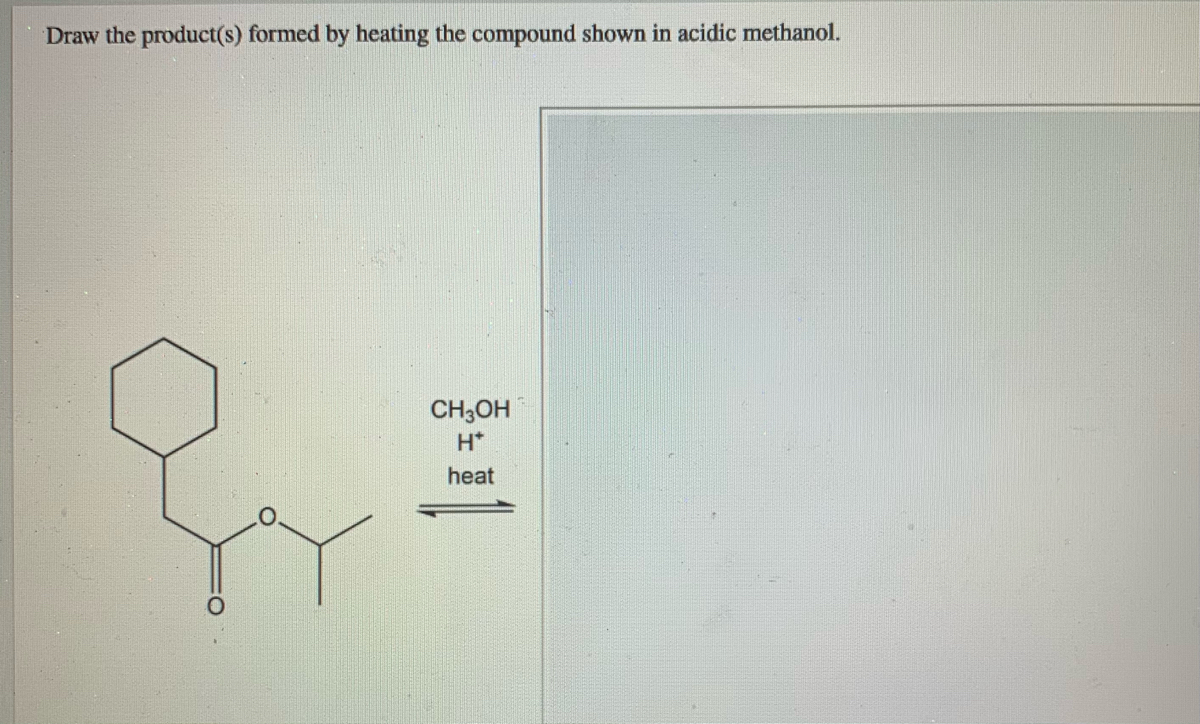 Draw The Products Formed By Heating The Following Compounds In Acidic