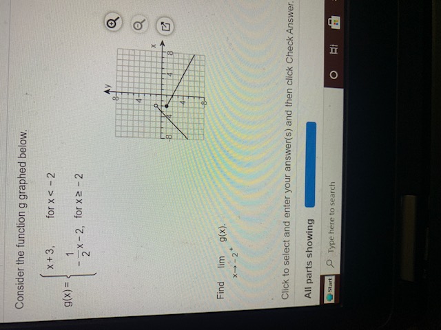 Answered Consider The Function G Graphed Below Bartleby