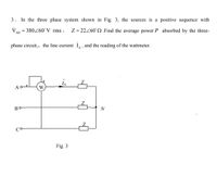 Answered In The Three Phase System Shown In Bartleby