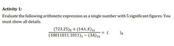 Answered Evaluate The Following Arithmetic Bartleby