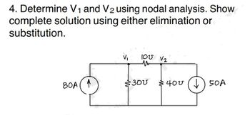 Answered Determine V And V Using Nodal Bartleby