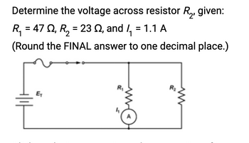 Answered Determine The Voltage Across Resistor Bartleby