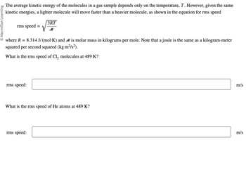 Answered The Average Kinetic Energy Of The Bartleby