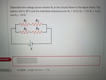 Answered Determine The Voltage Across Resistor Bartleby