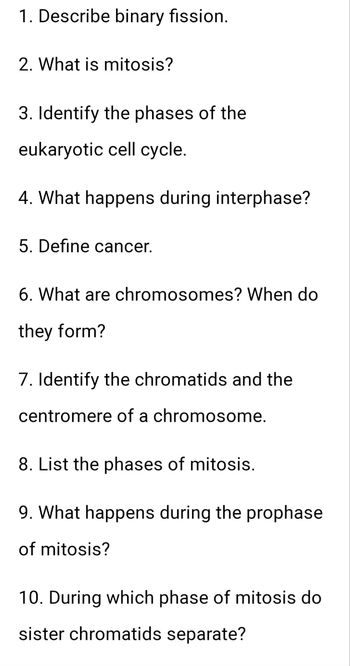 Answered 1 Describe Binary Fission 2 What Is Bartleby