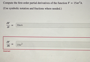 Answered Compute The First Order Partial Bartleby