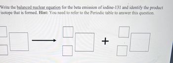 Answered Write The Balanced Nuclear Equation For Bartleby