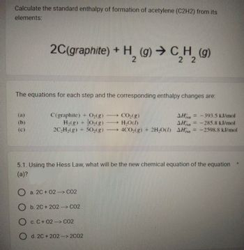 Answered Calculate The Standard Enthalpy Of Bartleby