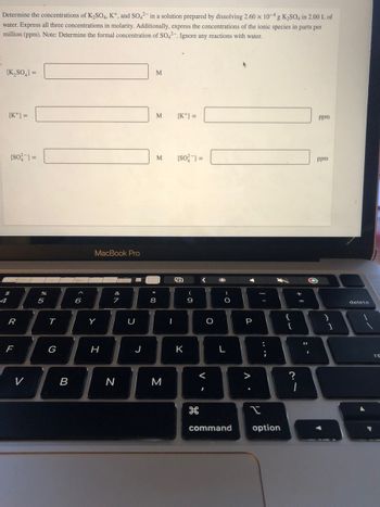 Answered Determine The Concentrations Of K So Bartleby