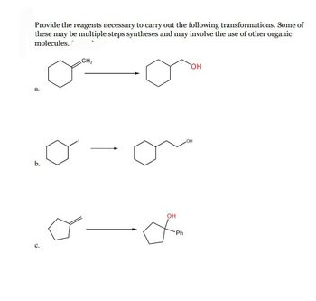 Answered Provide The Reagents Necessary To Carry Bartleby