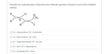 Answered Consider The Molecule Below Determine Bartleby