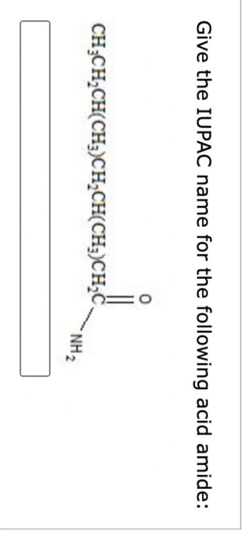 Answered Give The Iupac Name For The Following Bartleby