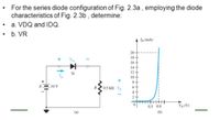 Answered For The Series Diode Configuration Of Fig 2 3a Employing