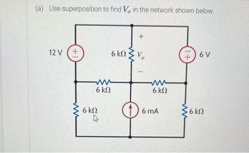 Answered A Use Superposition To Find Vo In The Bartleby