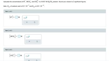 Answered Calculate The Concentrations Of H Bartleby